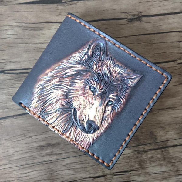 Wolf Men's W-Logo Billfold Wallet