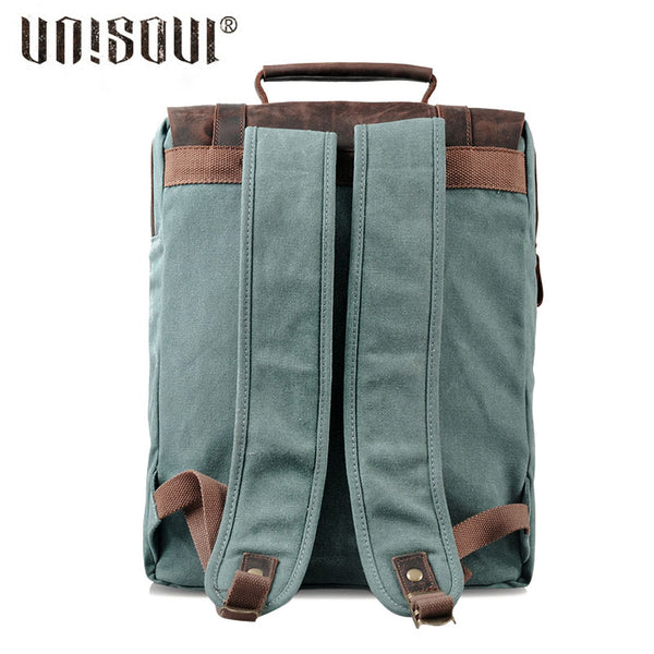 Cool Mens Waxed Large Canvas Backpack Travel Canvas Backpack for Men –  iwalletsmen