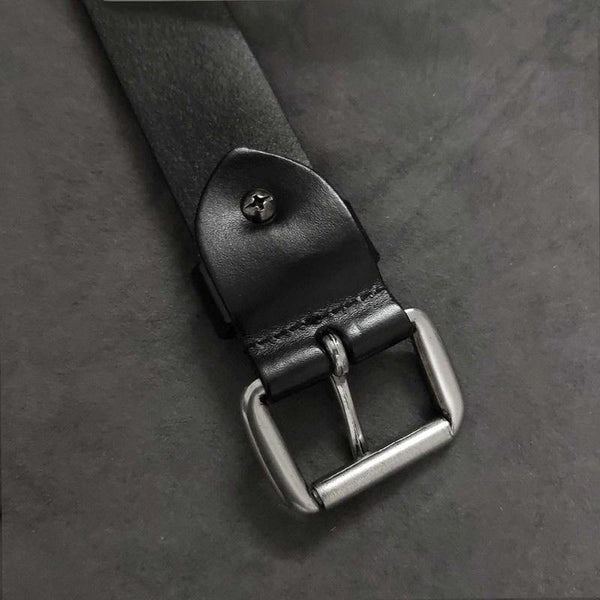 Banana Republic Men's Tumbled Leather Belt Black Regular Size 30
