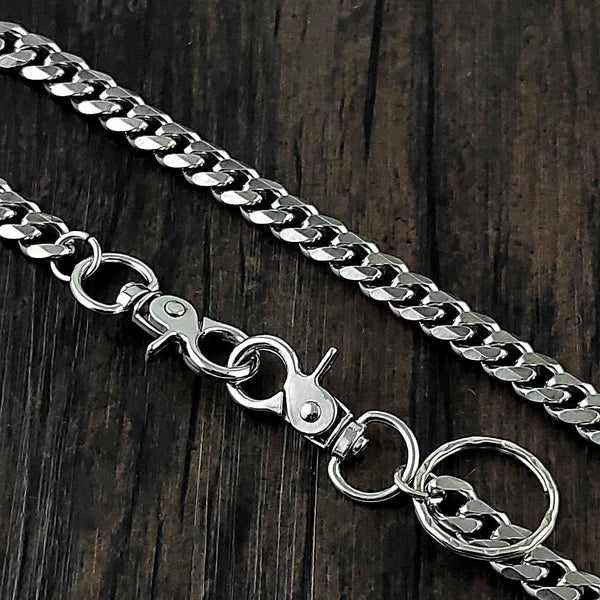 20'' Biker Wallet Chain Solid Stainless Steel Wallet Chain Long