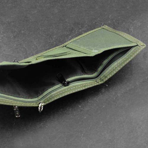 Canvelle Slim Wallet with Phone Pocket - Canvas - Olive Green - Formerly Logan + Lenora