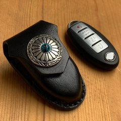 Handmade Nissan Key Fob Leather Case For Key Fob with Belt Loop 