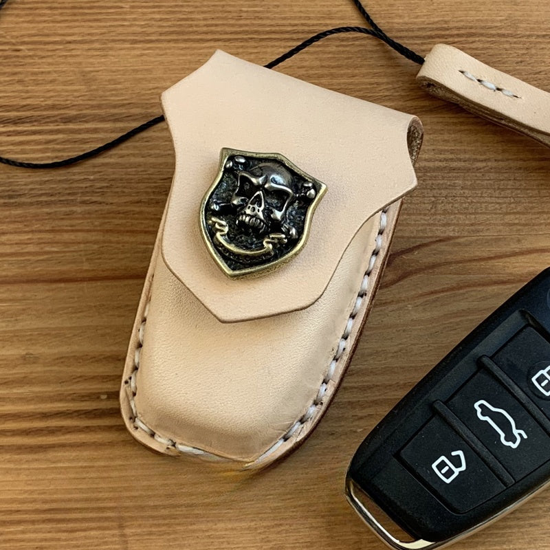 Leather Chery Tiggo Key Fob Cover Handmade Chery Tiggo Leather Case For Key Fob with Belt Clip