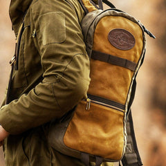 Slim Waxed Hiking Canvas Backpack Slim Canvas Mens Waterproof Backpack for Men