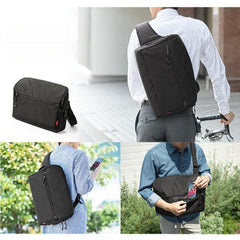 Black best backpacks for work Bussiness Backpack 14‘’ Laptop Large Sling Bag For Men Work Backpack