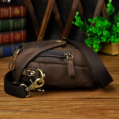 leather belt holster for phone​ Leather Belt Pouch Mens Small Crossbody Bag Cell Phone Belt Holster Mens Leather Belt Bag