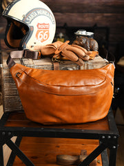 Large Leather Waist Bag Style Sling Baglarge sling bag men's