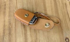 Handmade Audi A468X135 Leather Case For Key Fob with Belt Loop