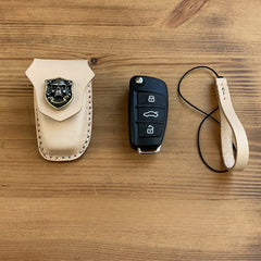 Leather Chery Tiggo Key Fob Cover Handmade Chery Tiggo Leather Case For Key Fob with Belt Clip