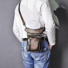 leg-bag Leather Drop Leg Bag Mens Leather Thigh Bag Left Leg Pack Motorcycle Thigh Bag Belt Pouch 