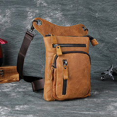 bike thigh bag Leather Drop Leg Bag Mens Leather Thigh Bag Left Leg Pack Motorcycle Thigh Bag Belt Pouch 