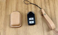 Leather Honda CRV Key Fob Cover Handmade Honda CRV Leather Case For Key Fob with Belt Loop - iwalletsmen