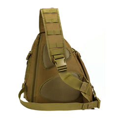 The back of Military Backpack Large Green Tactical Backpack Nylon Military Large Sling Bag For Big Men