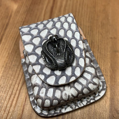 Cool Snake Skin Zippo Lighter Case with Belt Loop Zippo lighter Holder Snake Zippo Case  coolest zippo cases