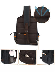 School Canvas Large Sling Bag For Men 