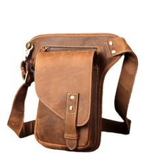 men's leg bag Mens Leather Thigh Bag Fanny Pack for Men Drop Leg Bag Leather Bum Bag Waist Bag