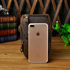 cell phone holster case​ Leather Belt Pouch Mens Small Crossbody Bag Cell Phone Belt Holster Mens Leather Belt Bag