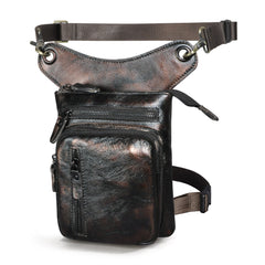 thigh purse Leather Drop Leg Bag Mens Leather Thigh Bag Left Leg Pack Motorcycle Thigh Bag Belt Pouch 