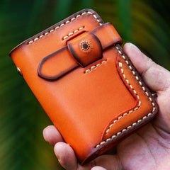 Brown Leather Wallet for Credit Cards Handmade Leather Card Wallets Mens Leather Card Wallet