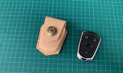 Leather Cadillac Key Fob Cover Handmade Cadillac ct4ct5ct6 xt4xt5 Leather Case For Key Fob with Belt Loop 