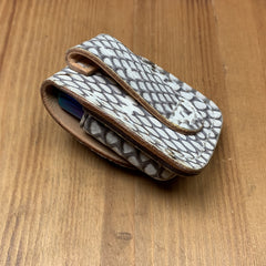 Zippo lighter Holder Cool Snake Skin Zippo Lighter Case with Belt Loop Snake Zippo Case 