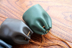 drawstring pouch Leather Coin Pouch Drawstring Pouch Male Coin Pouch Small Coin Pouch