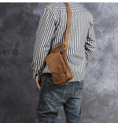 drop leg bag Mens Leather Thigh Bag Fanny Pack for Men Drop Leg Bag Leather Bum Bag Waist Bag