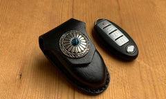 Leather Nissan Altima Key Fob Cover Handmade Nissan Key Fob Leather Case For Key Fob with Belt Loop - iwalletsmen