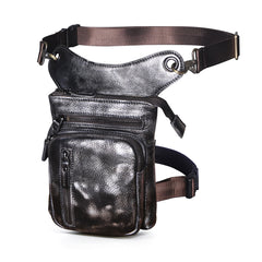 leg purse Leather Drop Leg Bag Mens Leather Thigh Bag Left Leg Pack Motorcycle Thigh Bag Belt Pouch 