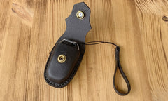 Leather Citroen DS Fob Cover Handmade Citroën DS Leather Case For Key Fob with Belt Clip - iwalletsmen