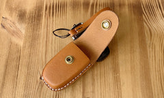 Leather Audi Key Fob Cover Handmade Audi A468X135 Leather Case For Key Fob with Belt Loop