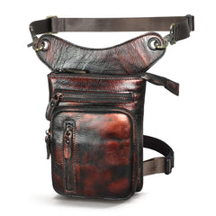 thigh pouch Leather Drop Leg Bag Mens Leather Thigh Bag Left Leg Pack Motorcycle Thigh Bag Belt Pouch 