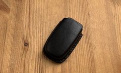 Black Leather Audi Key Fob Cover Handmade 