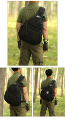 Military Backpack Large Black Tactical Backpack Nylon Military Large Sling Bag For Big Men