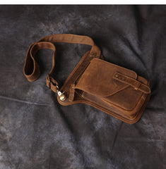 thigh pouch Mens Leather Thigh Bag Fanny Pack for Men Drop Leg Bag Leather Bum Bag Waist Bag