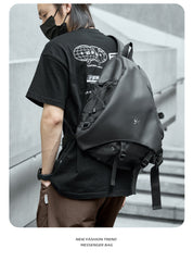 Black Travel Large Sling Bag For Big Men