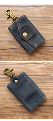 Fashion Denim Mens Keys Wallet Denim Key Holders With Belt Clip for Women