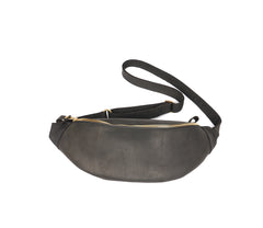 men's waist pack bag​ Brown Cool Leather Mens Fanny Pack Hip Pack Bum Pack Waist Pack Bag For Men