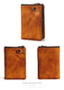 mens brown leather wallet Brown Leather Wallet Vertical Bifold Wallet Men's Vertical Wallet With Detachable Card Holder