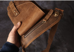 thigh bag motorcycle Mens Leather Thigh Bag Fanny Pack for Men Drop Leg Bag Leather Bum Bag Waist Bag