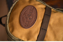 Slim Waxed Hiking Canvas Backpack Slim Canvas Mens Waterproof Backpack for Men