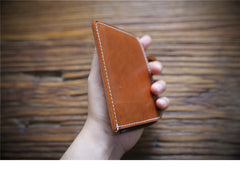 men front pocket wallet Handmade Leather Wallet with Zipper Mens Slim Leather Wallet Front Pocket Mens Wallet