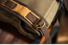 Slim Waxed Hiking Canvas Backpack Slim Canvas Mens Waterproof Backpack for Men