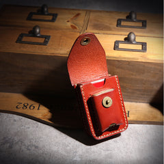 leather cigarette cases​ Leather Mens Cigarette Case with Belt Loop Zippo Lighter Holder for Men