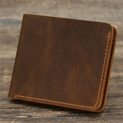 mens minimalist wallets Leather Mens Slim Bifold Wallet Small Wallets Vertical Billfold Wallet Front Pocket Wallet for Men