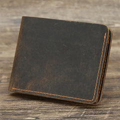 minimalist bifold wallet Leather Mens Slim Bifold Wallet Small Wallets Vertical Billfold Wallet Front Pocket Wallet for Men