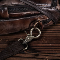 Leather Belt Pouch leather edc belt pouch​ Mens Small Crossbody Bag Cell Phone Belt Holster Mens Leather Belt Bag