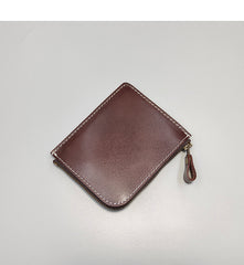 mens wallet for front pocket Handmade Leather Wallet with Zipper Mens Slim Leather Wallet Front Pocket Mens Wallet