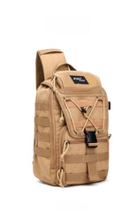 Khaki Tactical Backpack For Men Canvas Large Military Backpack For Men Military Rucksack