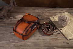 edc leather belt pouch​ Leather Belt Pouch Mens Small Crossbody Bag Cell Phone Belt Holster Mens Leather Belt Bag